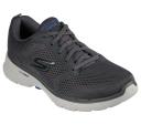 Skechers Go Walk 6 - Avalo Mens Fitness Trainers Charcoal UK 12