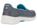 Skechers Go Walk 6 Cosmic Force Charcoal Aqua, Charcoal Aqua / US 8 / Synthetic