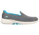 Skechers Go Walk 6 Cosmic Force Charcoal Aqua, Charcoal Aqua / US 8 / Synthetic