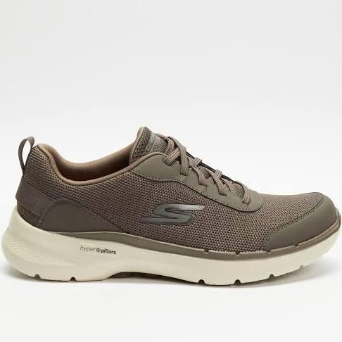 Skechers Go Walk 6 Taupe Mesh Sneakers Taupe Mens Sneakers Casuals Shoes