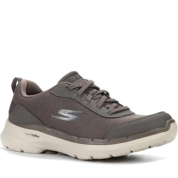Skechers Go Walk 6 Taupe Mesh Sneakers Taupe Mens Sneakers Casuals Shoes
