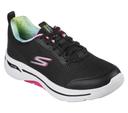 Skechers Go Walk Arch Fit Black Hot Pink Sneakers Black Hot Pink Womens Sneakers Sport Walking Shoes