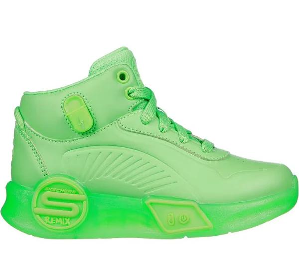 Skechers Kids' S-Lights Remix Lime Size 3 Unisex US | AfterPay Available