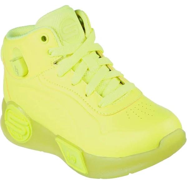 Skechers Kids' S-Lights Remix Neon Yellow Size 5 Unisex US | AfterPay Available