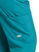 Skechers Men's Structure Short Cargo Scrub Pants - S - Teal