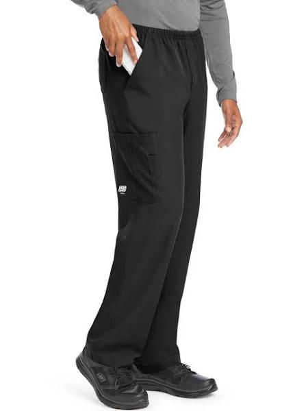 Skechers Men's Structure Tall Cargo Scrub Pants - L - Black