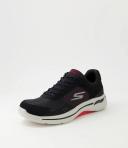 Skechers Mens Gowalk Arch Fit Security Comfortable Shoes - Black/Red - 11 US or 29 cm
