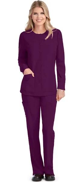 Skechers Stability Warm-Up Scrub Jacket - 2x - Wine