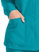Skechers Stability Warm-Up Scrub Jacket - M - Teal