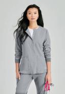 Skechers Stability Warm-Up Scrub Jacket - XL - Pewter