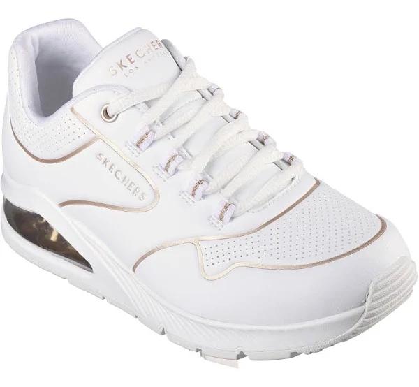 Skechers Uno 2 Golden Trim in White 9