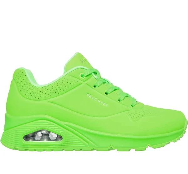 Skechers Uno Night Shades Sneaker in Lime Green Lime 11