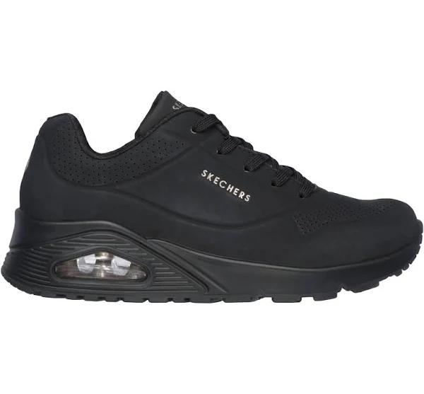 Skechers Uno - Stand On Air Shoes Jet Black Women - 35.5