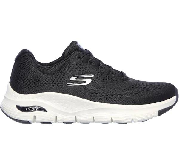 Skechers Women's Arch Fit Big Appeal Trainers Black / White-Size 7