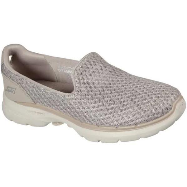 Skechers Women's Go Walk 6 Big Splash - 4 Colours, 9 / Taupe