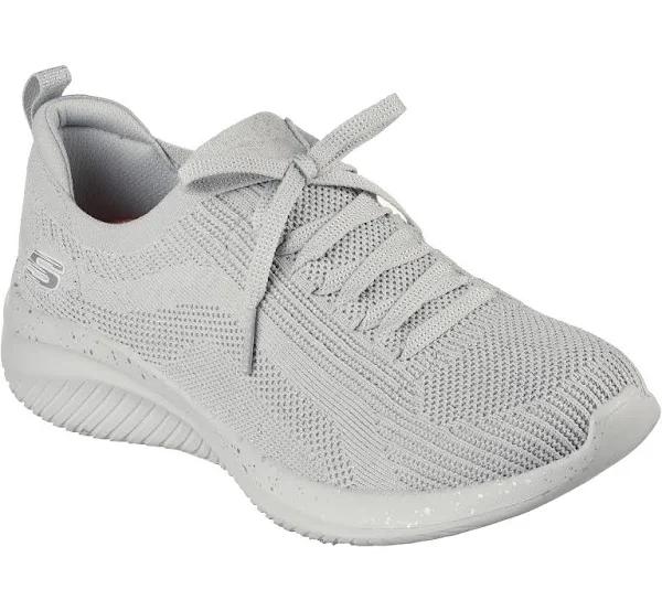 Skechers Women's Sneaker Gray Ultra Flex 3 Daily Mood Sneaker 8.5 M