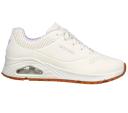 Skechers Women's Sneaker White Work Relaxed Fit Uno Sneaker 8.5 M