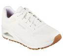 Skechers Women's Sneaker White Work Relaxed Fit Uno Sneaker 8.5 M