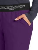 Skechers Women's Vitality Cargo Petite Scrub Pants - XS - Eggplant