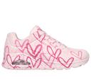Skechers Womens Spread The Love Lace Up Memory Foam Shoes - Pink - 8.5 US or 25.5 CMS