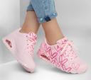 Skechers Womens Spread The Love Lace Up Memory Foam Shoes - Pink - 8.5 US or 25.5 CMS