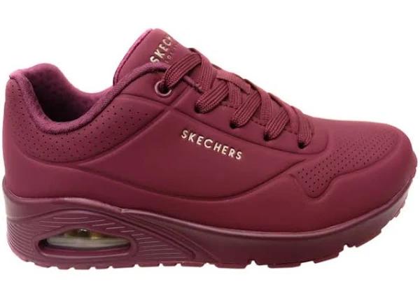 Skechers Womens Uno Stand On Air Comfortable Memory Foam Shoes - Plum - 6.5 US or 23.5 CMS