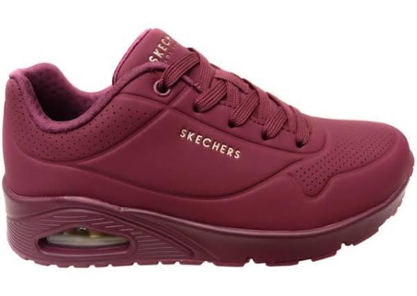 Skechers Womens Uno Stand On Air Comfortable Memory Foam Shoes - Plum - 8.5 US or 25.5 CMS