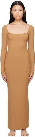 SKIMS Blue Soft Lounge Long Sleeve Maxi Dress