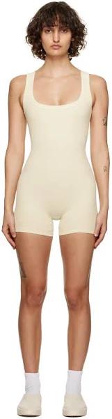 SKIMS off-white Cotton Rib Onesie