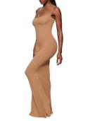 Skims Pink Soft Lounge Maxi Dress