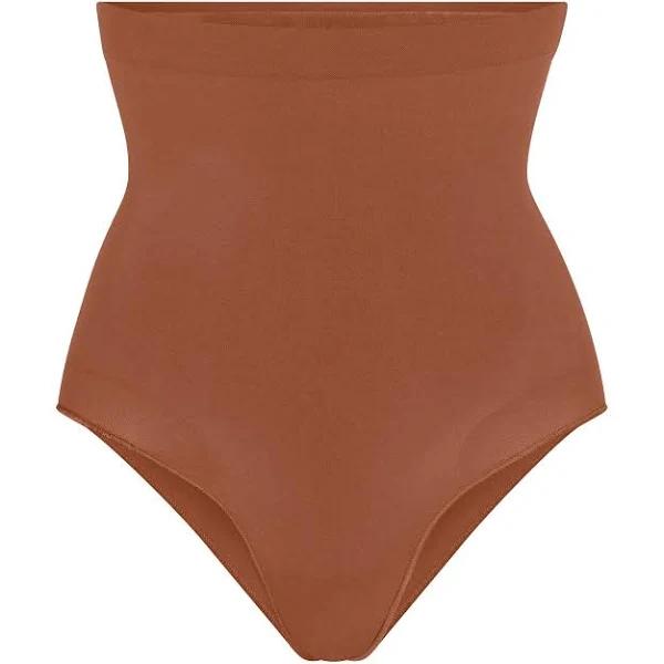SKIMS Women's High-Waisted Brief | Bronze | Medium Neutral | Seamless Sculpt | XS | X-Small