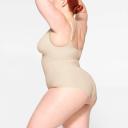 SKIMS Women's High-Waisted Brief | Sand | Light Neutral | Everyday Sculpt | L | Large