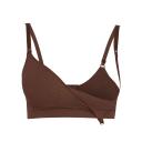 Skims Womens Cocoa Maternity Scoop-Neck stretch-jersey Bra S/M