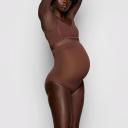 Skims Womens Cocoa Maternity Scoop-Neck stretch-jersey Bra XXL/XXXL