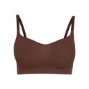 Skims Womens Cocoa Maternity Scoop-Neck stretch-jersey Bra XXS/XS