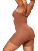 SKIMS Womens Espresso Sculpt Ruched Stretch-woven Body M