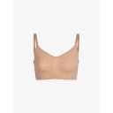 Skims Womens Ochre Sculpting Scoop-Neck Stretch-woven Bra Xxxxl/xxxxxl