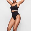 Skims Womens Onyx Sculpting Scoop-Neck Stretch-Woven Bra L/XL