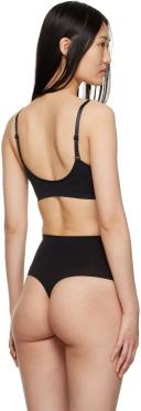 Skims Womens Onyx Sculpting Scoop-Neck Stretch-Woven Bra L/XL