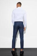 Skinny Cropped Pique Suit Trousers