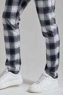 Skinny Elasticated Check Trouser