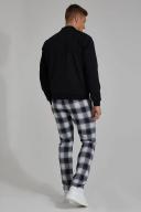 Skinny Elasticated Check Trouser