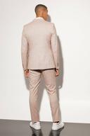 Skinny Single Breasted Check Suit Jacket