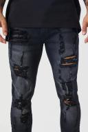 Skinny Stretch All Over Rip Stacked Jeans