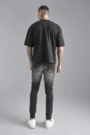 Skinny Stretch Biker Zip Detail Jeans