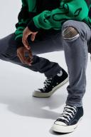 Skinny Stretch Jeans With Slash Knee