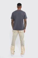 Skinny Stretch Paint Splatter Bleached Ripped Jeans