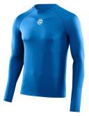 Skins Series-1 Mens Compression Long Sleeve Top - Bright Blue