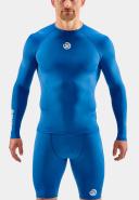 Skins Series-1 Mens Compression Long Sleeve Top - Bright Blue