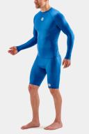 Skins Series-1 Mens Compression Long Sleeve Top - Bright Blue